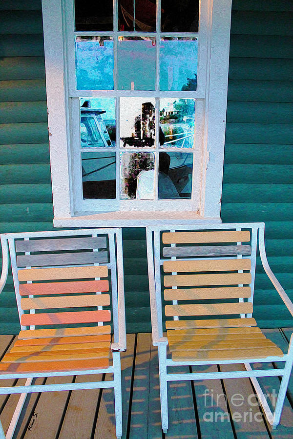 Sunset Seating Photograph by Nina Silver