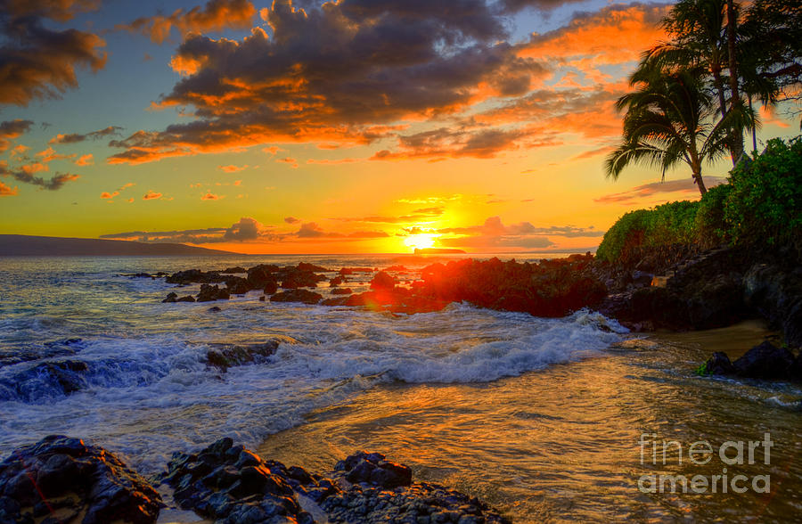 Sunset Photograph - Sunset Secret Cove  by Kelly Wade