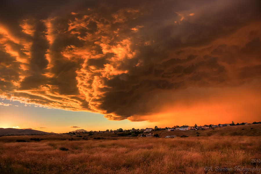 Sunset Severe Weather Photograph by Aaron Burrows