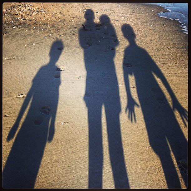 Sunset Shadows #shadowpeople Photograph by Courtney Mccorkle