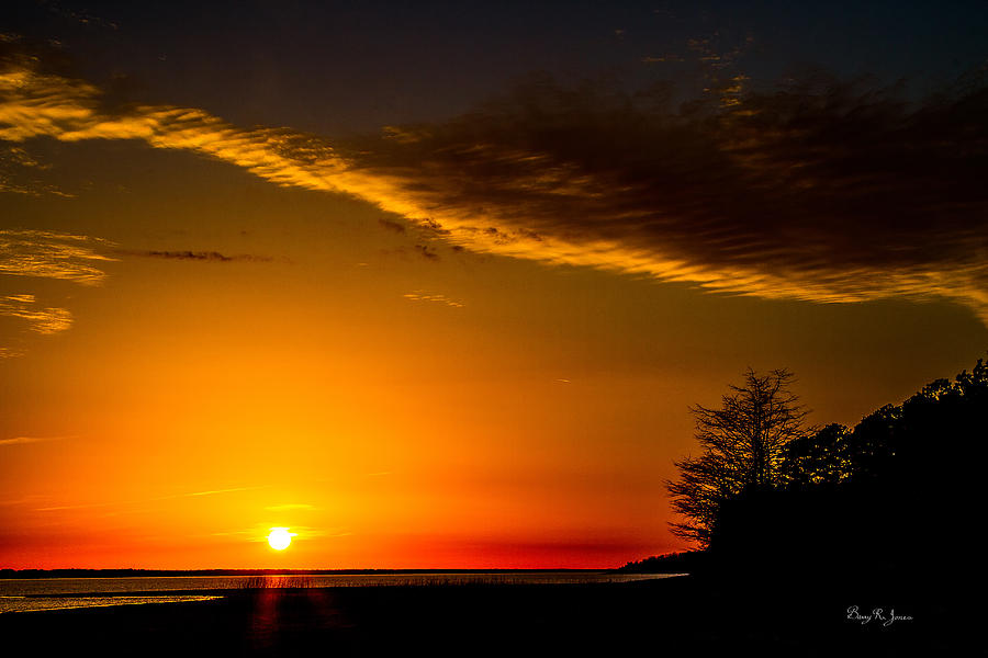 Landscape - Sunset - Sunset Silhouettes Photograph by Barry Jones