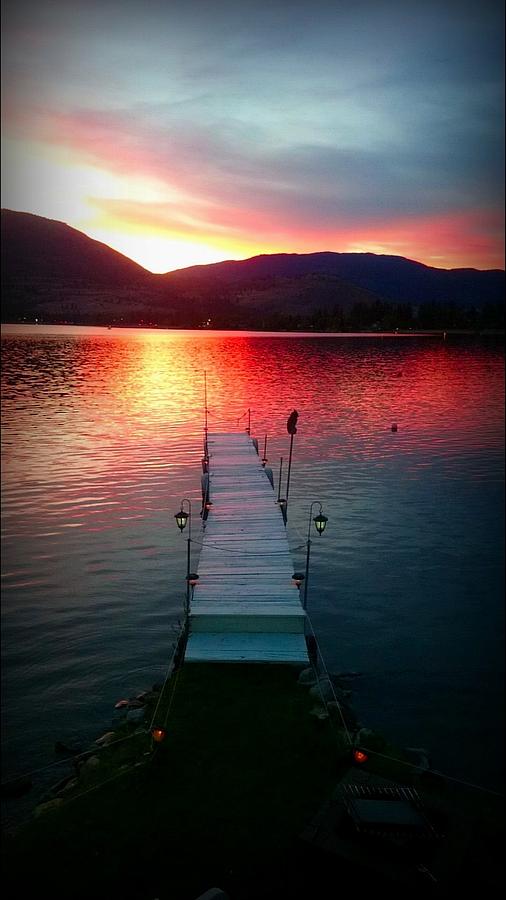 Sunset Skaha Lake FineArt Photograph by Guy Hoffman