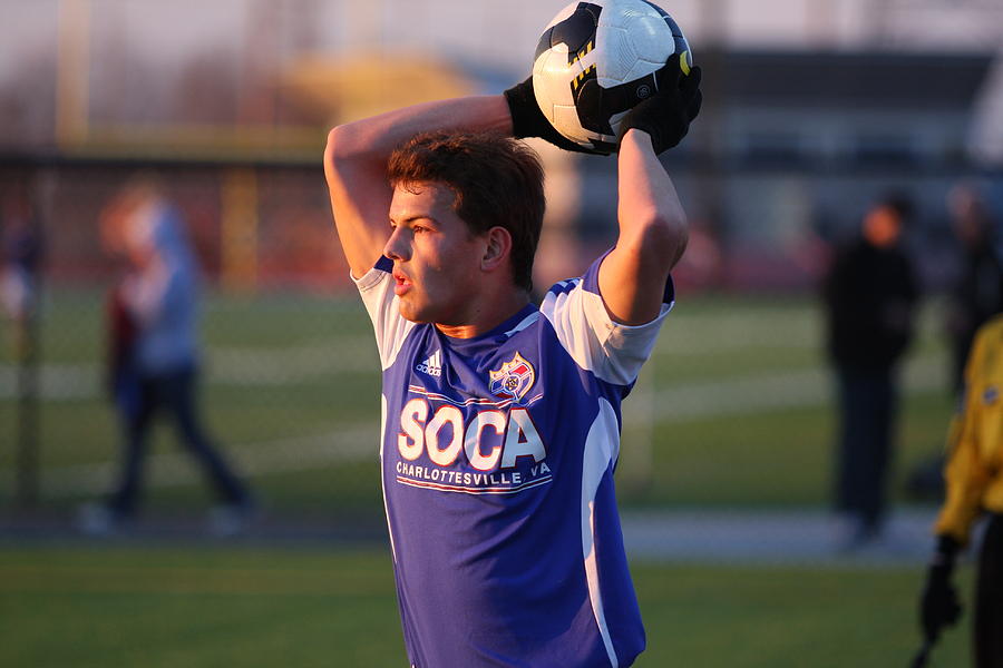 Soccer Photograph - Sunset Soccer by Anne Barkley