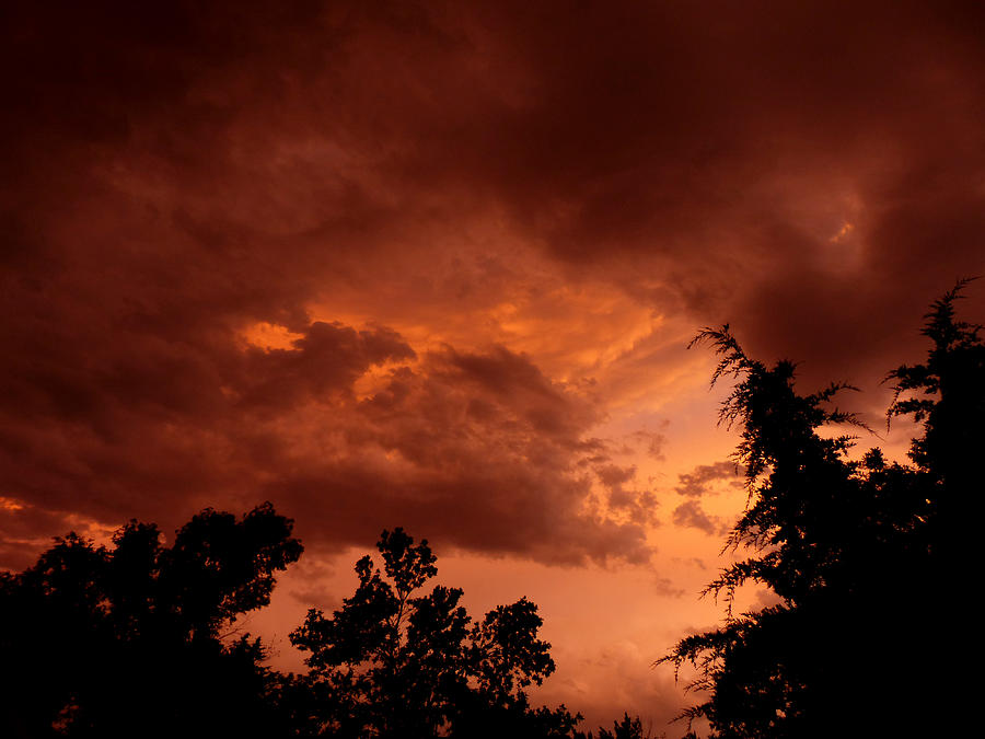Sunset storm brewing Photograph by Thomas Samida