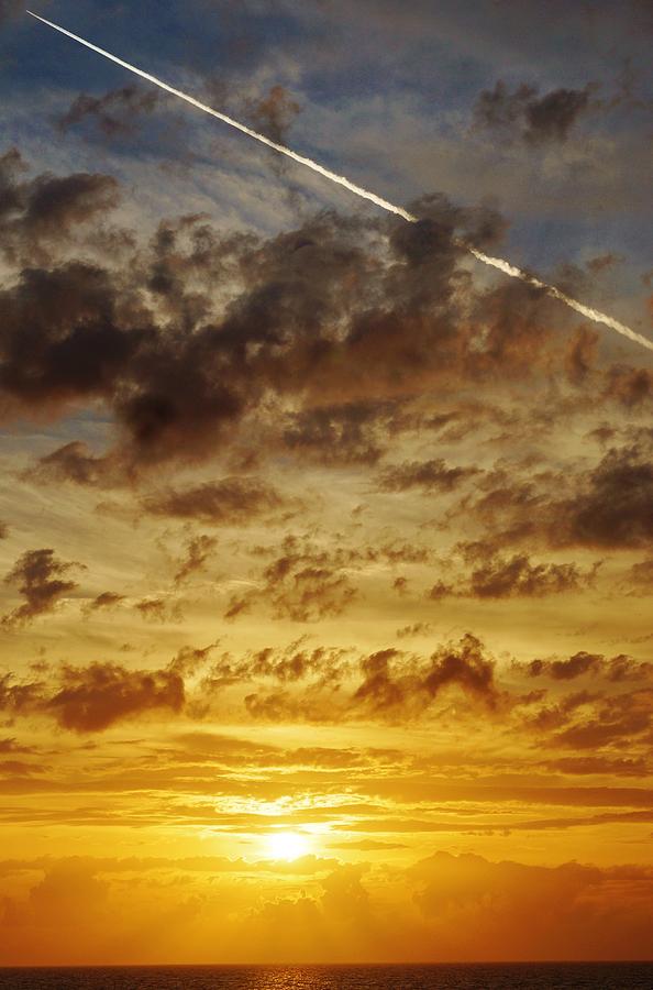 Sunset Photograph - Sunset Streak by Ladson Poole