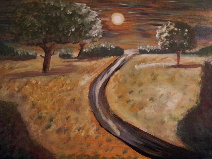 Sunset Painting by Tammy  Borden