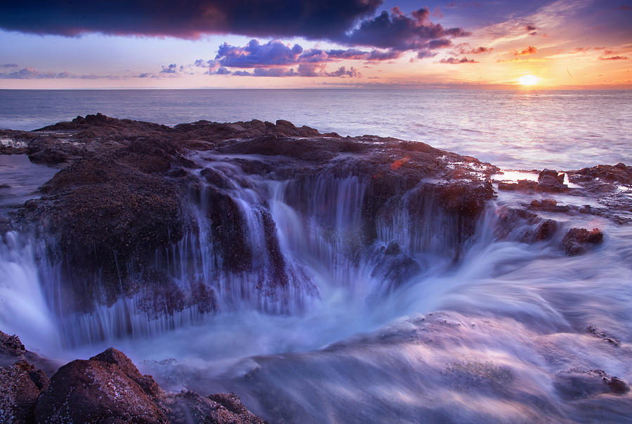 Sunset Thors Well Photograph by Nan Zhong - Fine Art America