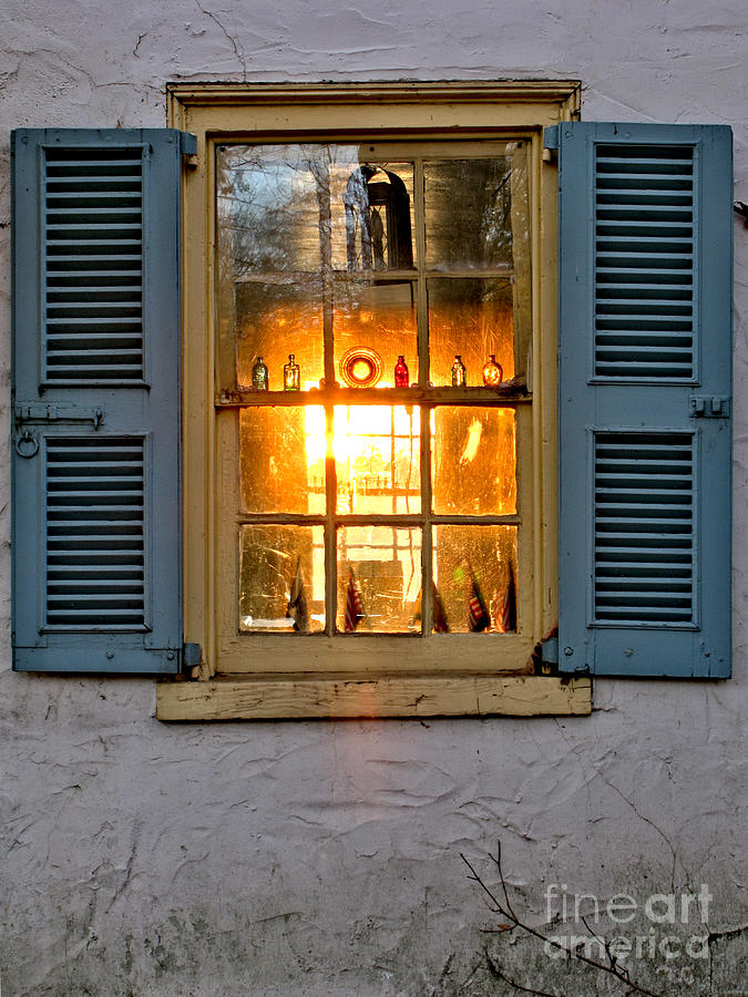 Sunset Photograph - Sunset Through a Window by Olivier Le Queinec