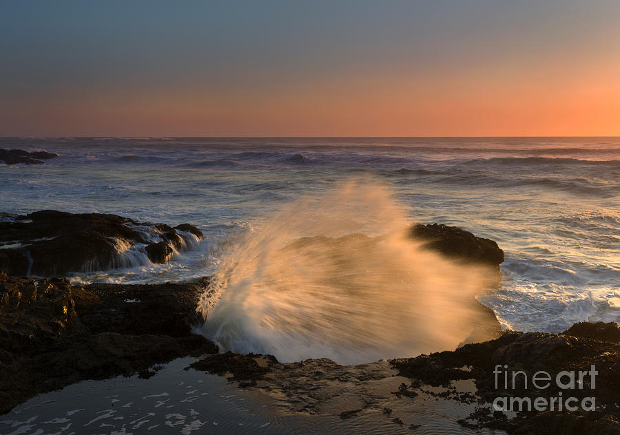 Sunset Photograph - Sunset Tide Explosion by Michael Dawson