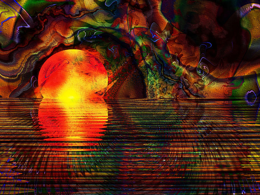 Sunset Trance Digital Art by Kiki Art