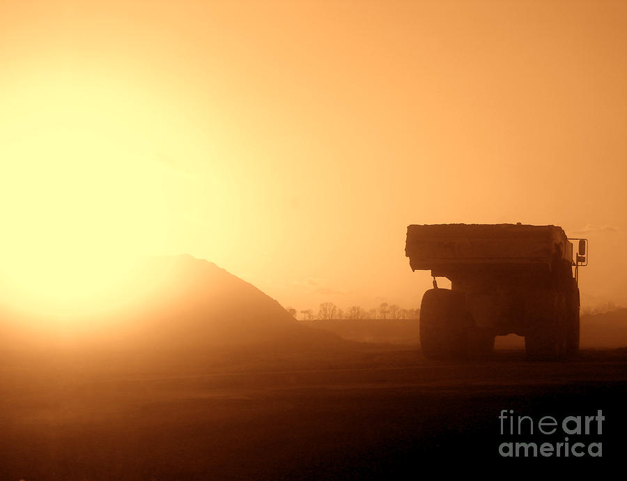 Sunset Photograph - Sunset Truck by Olivier Le Queinec