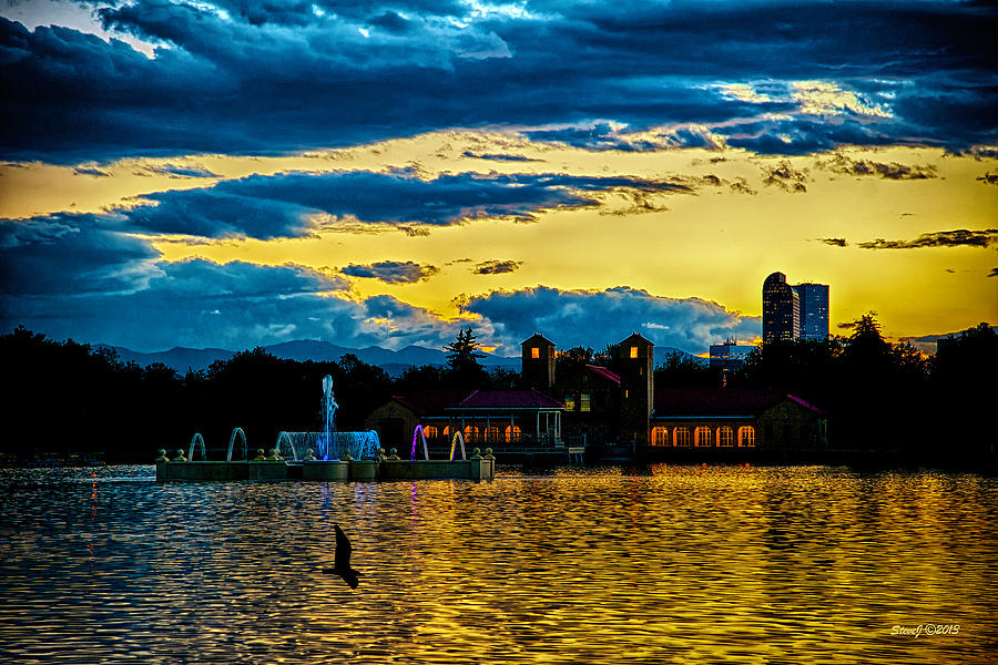 Sunset View Denvers City Park Photograph by Stephen Johnson