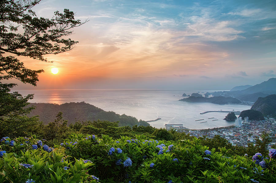 Sunset View From Hydrangea Hills Photograph by Tommy Tsutsui