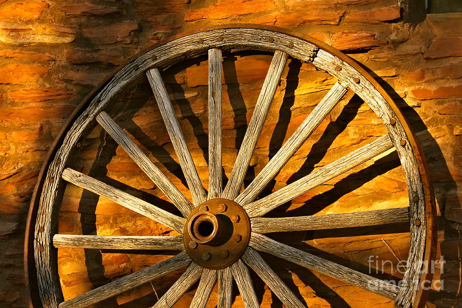 Sunset Wagon Wheel Photograph by Michael Cinnamond