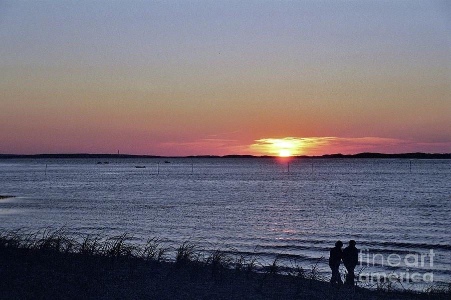 Sunset Walk Along the Beach Photograph by Allen Beatty
