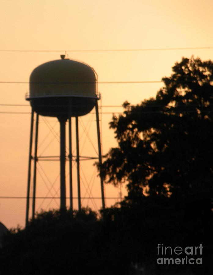 Sunset Water Tower Photograph