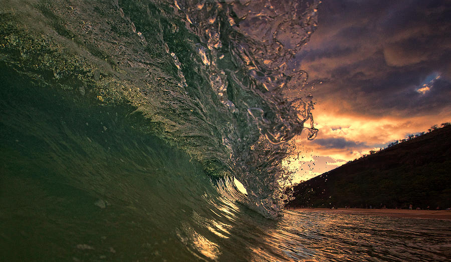 Sunset Wave Photograph by James Roemmling