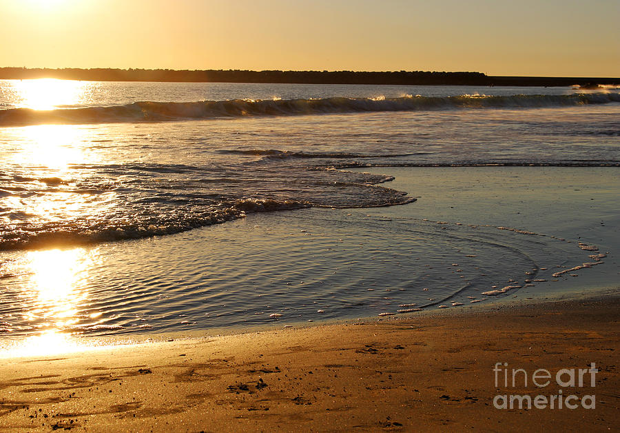 Sunset Waves Photograph by Cheryl Del Toro