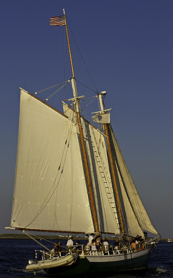 Sunset windjammer cruise Photograph by David Freuthal