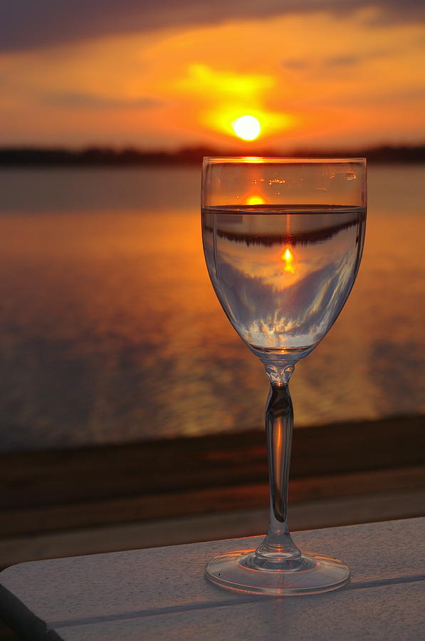 Sunset Wine Photograph