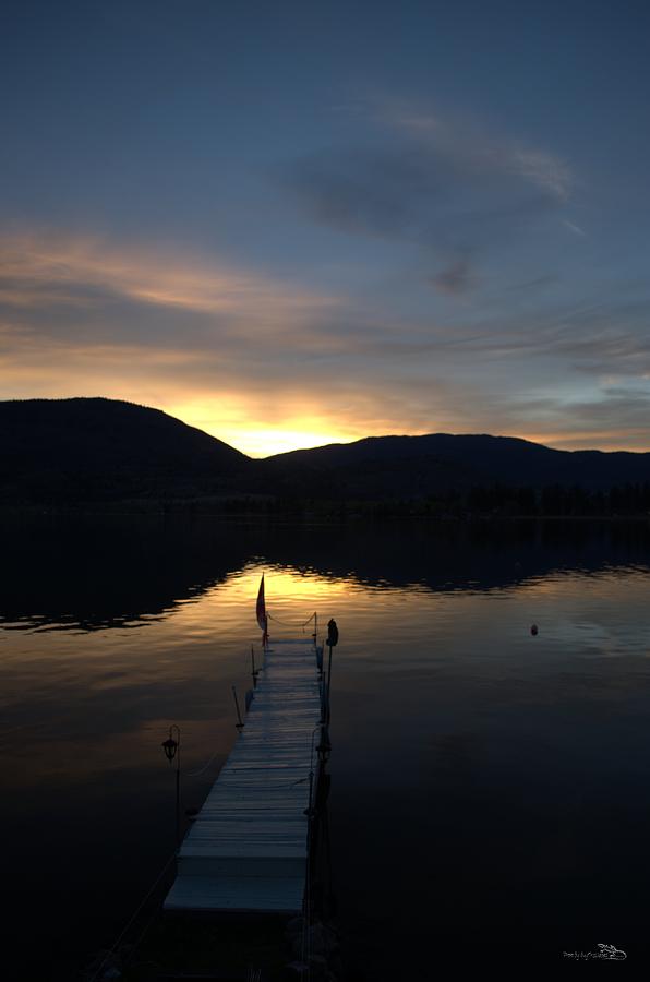 SunsetOverSkaha - Skaha Lake 4-30-2014 Photograph by Guy Hoffman