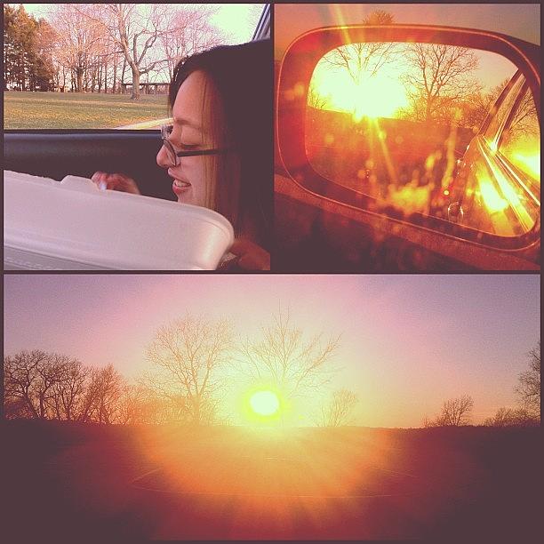Sunsets, Driving, And Chinese Food With Photograph by Vicki Leggett