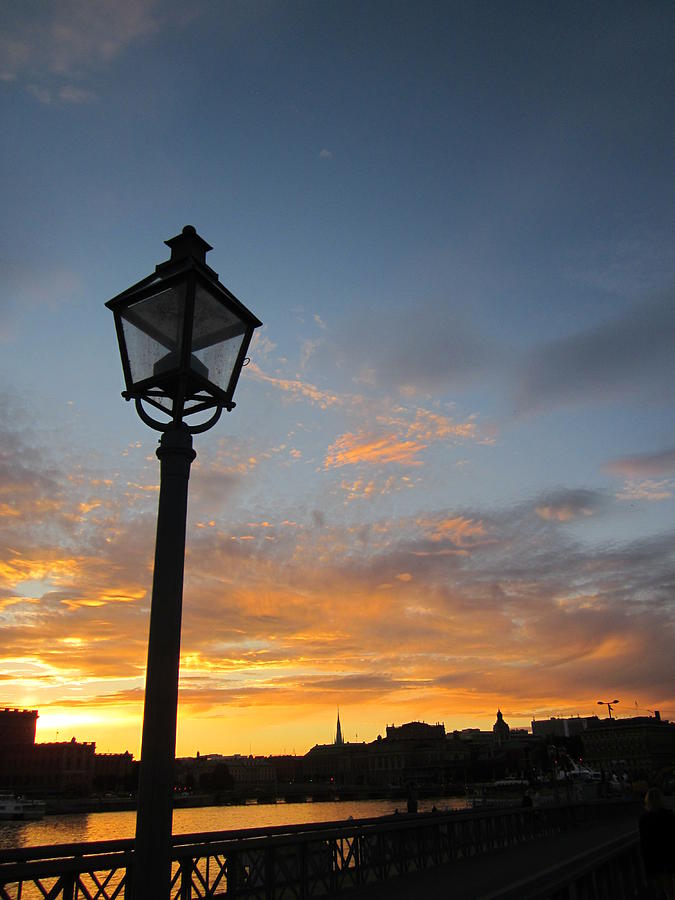 Sunsetview over Stockholm Photograph by Rosita Larsson