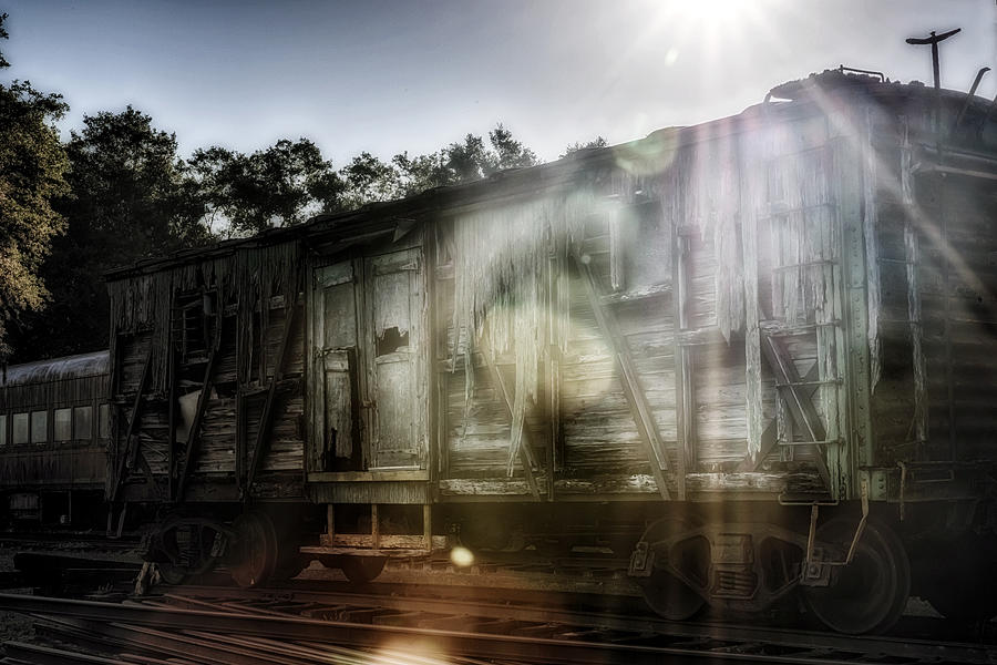 Sunshine and Box Car Photograph by Michael White