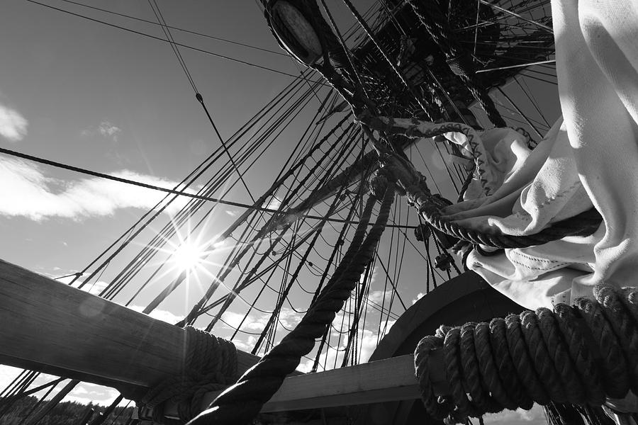 Sunshine and sails - monochrome Photograph by Ulrich Kunst And Bettina Scheidulin