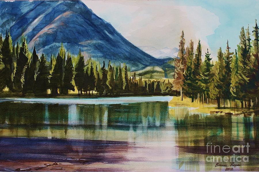 Banff National Park Painting - Sunshine Banff by Bruce Repei