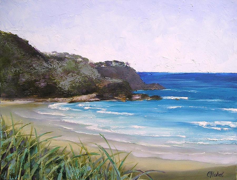 Sunshine Beach Qld Australia Painting by Chris Hobel
