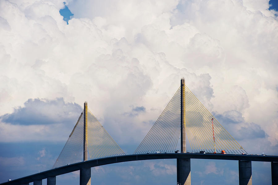 Sunshine Bridge On Gulf Of Mexico Photograph by Thomas Winz