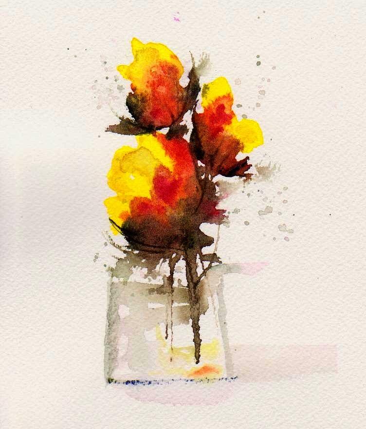 Fall Painting - Sunshine in a Vase by Anne Duke