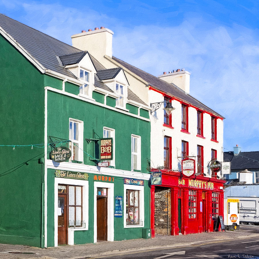 Sunshine On The Pubs In Dingle Ireland Photograph by Mark E Tisdale