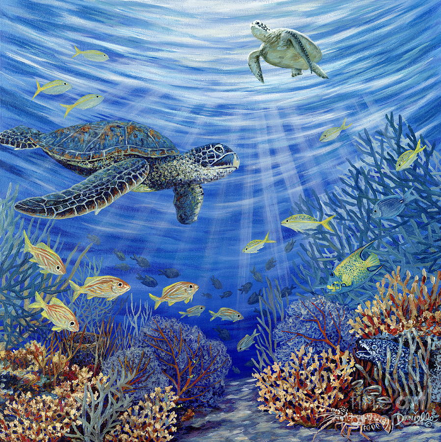 Sunshine Reef Painting by Danielle Perry