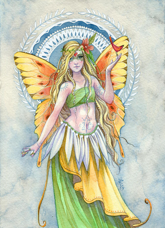Fairy Painting - Sunshine by Sara Burrier