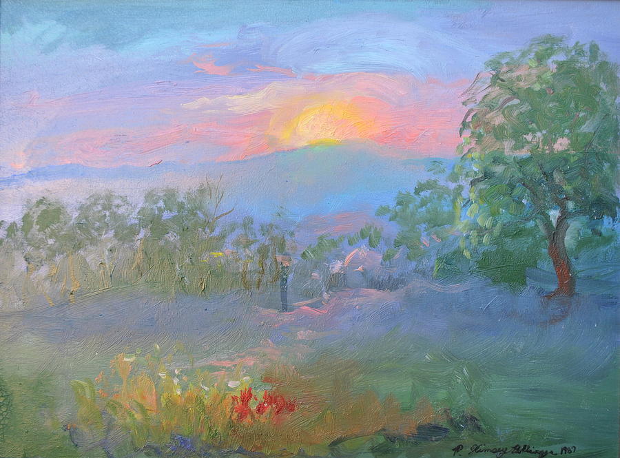 Redding Painting - Sunsise by Patricia Kimsey Bollinger