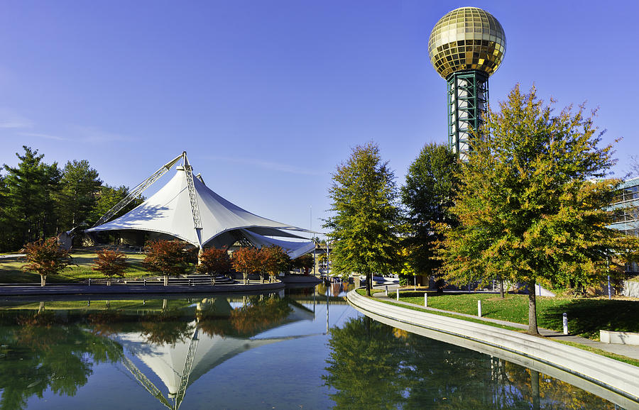 Sunsphere in the Fall Photograph by Sharon Popek