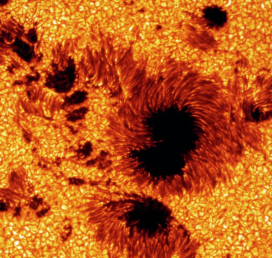 Sunspots Photograph by Scharmer Et Al, Royal Swedish Academy Of Sciences