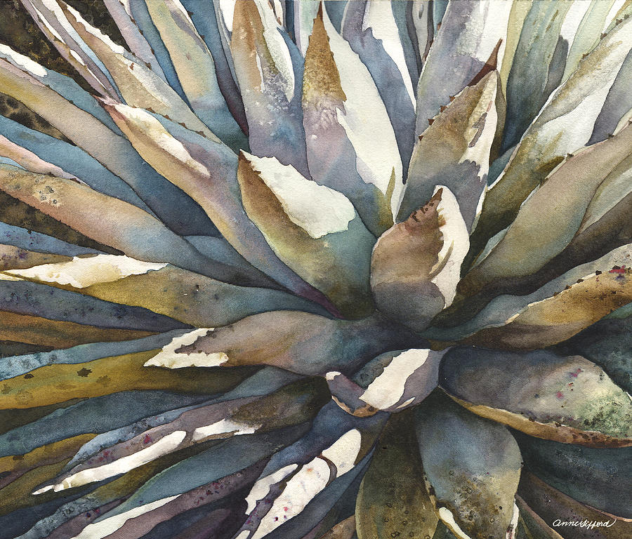 Sunstruck Yucca Painting by Anne Gifford