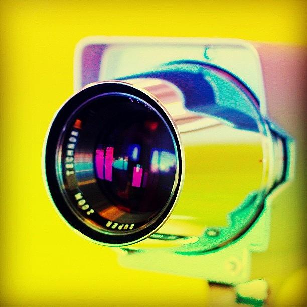 Camera Photograph - Super 8 Cam Used On A Web Design by Lee-o DeLeon