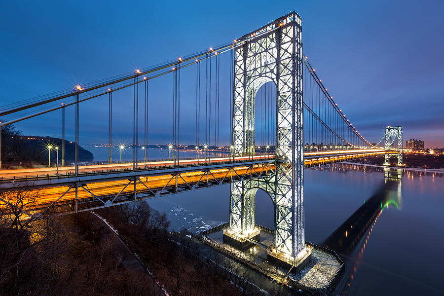 Architecture Photograph - Super Bowl GWB by Mihai Andritoiu