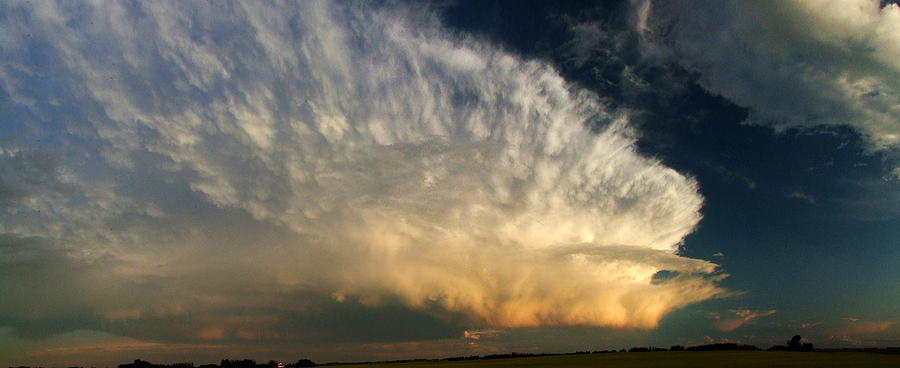 Thunderstorm Photograph - Super Cell on the Prairies by Phil And Karen Rispin