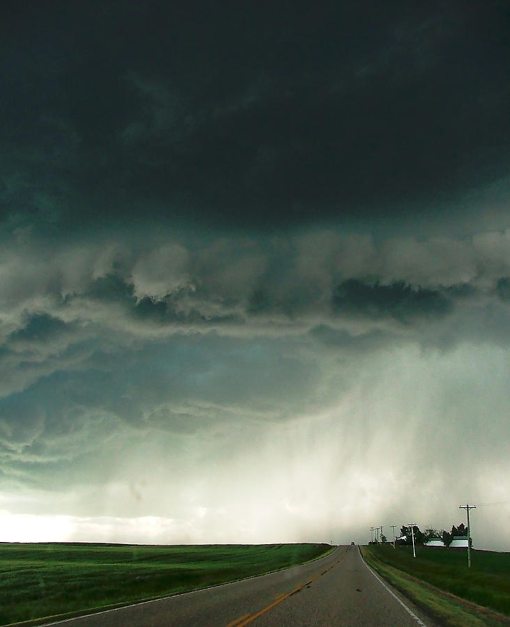 Thunderstorm Photograph - Super Cell Storm over Trochu Alberta by Phil And Karen Rispin