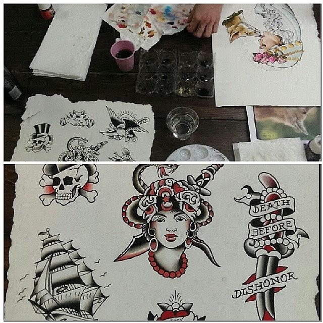 Tattoos Photograph - Super Fun First Paint Night by Kyle StCroix