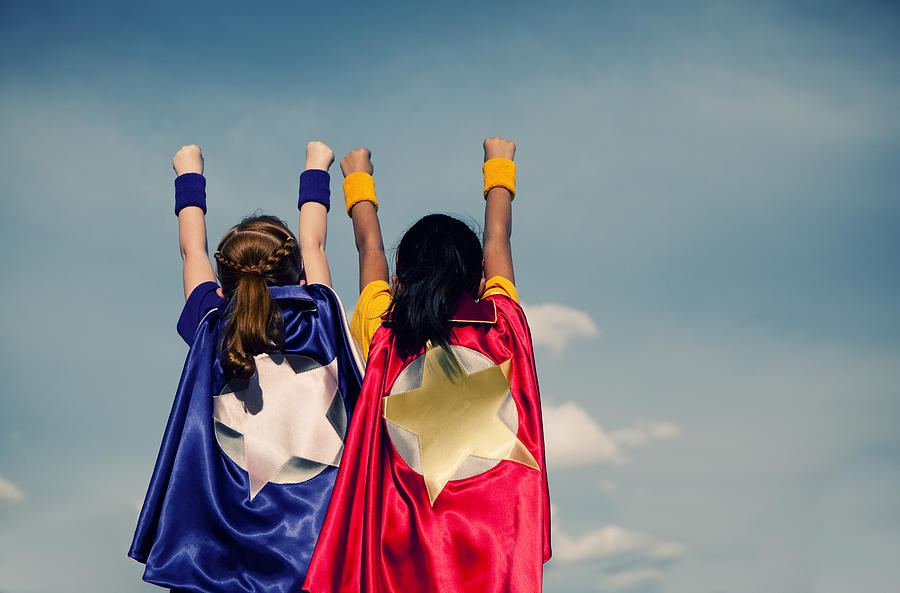 Super Girl Duo Photograph by RichVintage