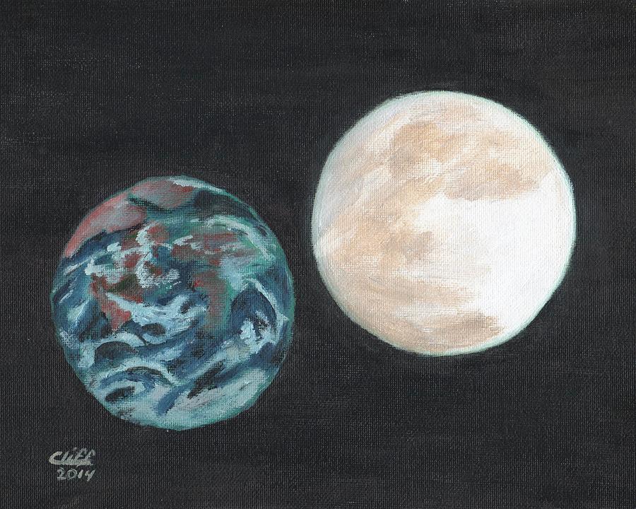 Super Moon Painting by Cliff Wilson