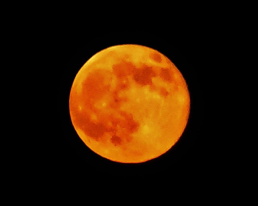 Full Moon Photograph - Super Moon Hatteras Island 7/12/2014 by Mark Lemmon
