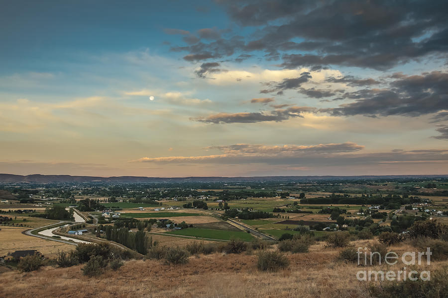Super Moon Over Emmett Valley Photograph by Robert Bales