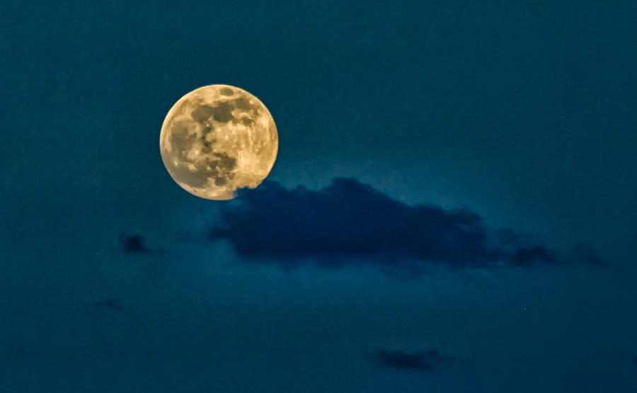 Super Moon RIsing Photograph by Toma Caul